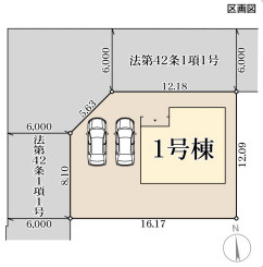 リーブルガーデン彦根市鳥居本町2期の区画図