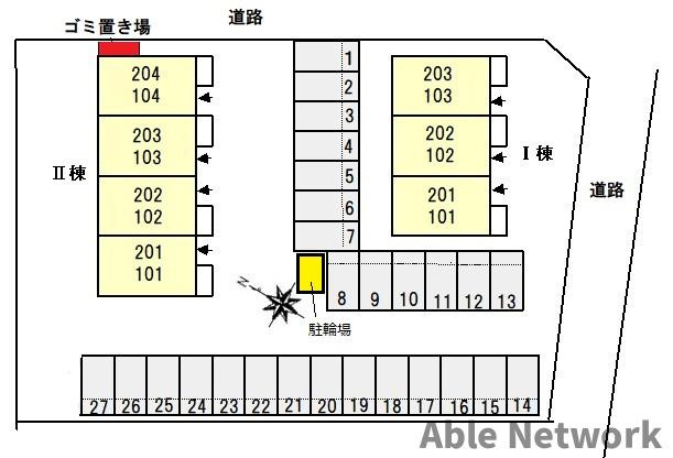 サンシャインⅡの区画図