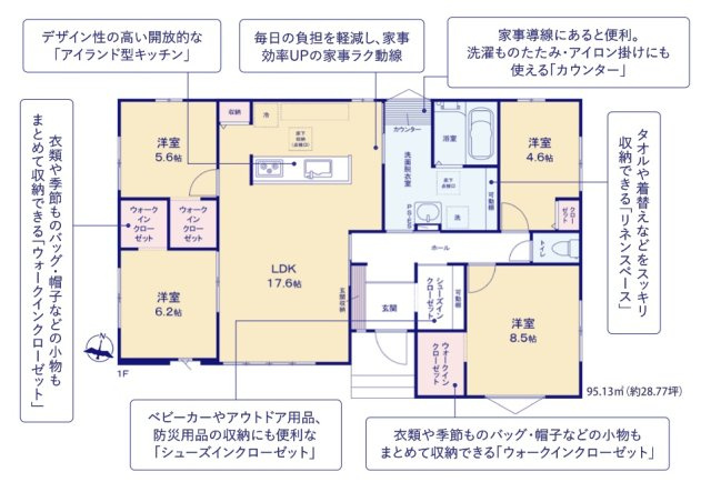 ひたちなか市大成町3期　新築戸建の区画図