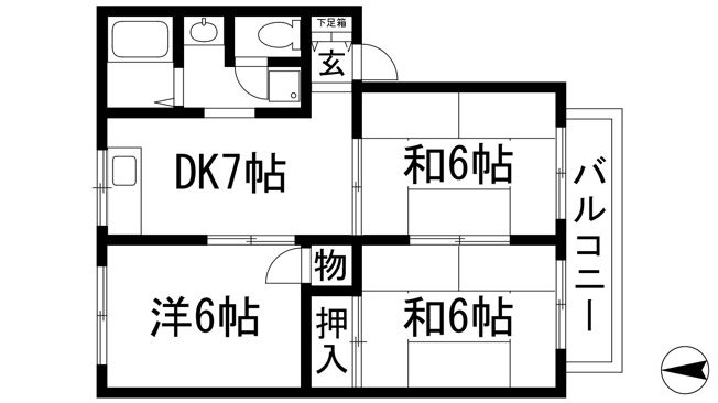 【間取り】 | ルミエール中山
