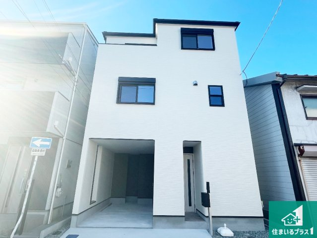 ■尼崎市梶ケ島　第2期　新築一戸建ての外観|お客様に長く安心して住んでいだだける事にこだわった家づくり！住んでからのアフターサービスにもしっかりと取り組んでいます！