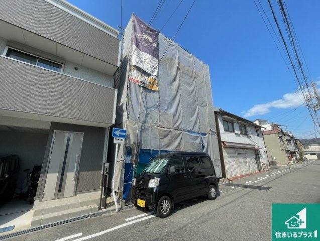 尼崎市梶ケ島　第2期　新築一戸建ての外観|周辺は落ち着いた街並みの住宅地！子育てがしやすい住環境です！まだ未完成ですが、現地でしかわからない事もございます。是非一度ご覧ください。