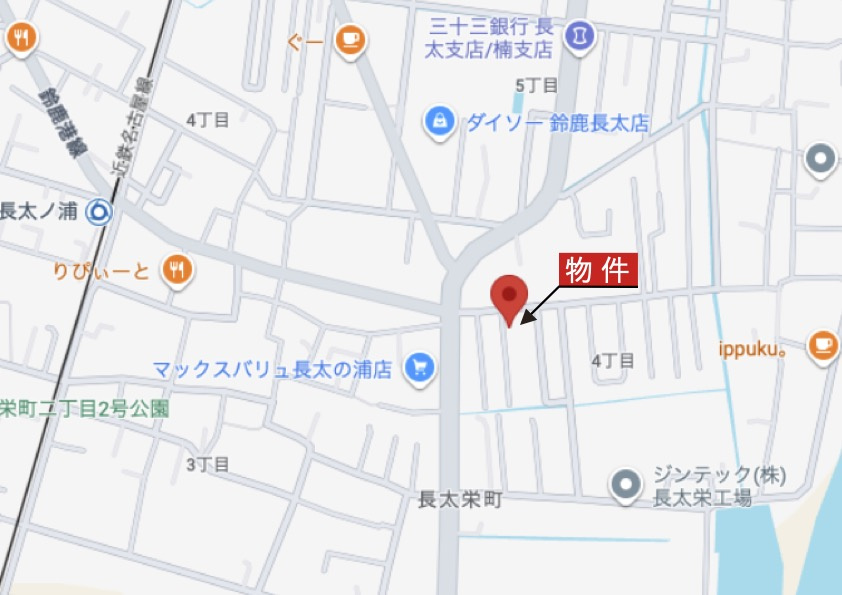 鈴鹿市長太栄町4丁目の地図|広域Map
