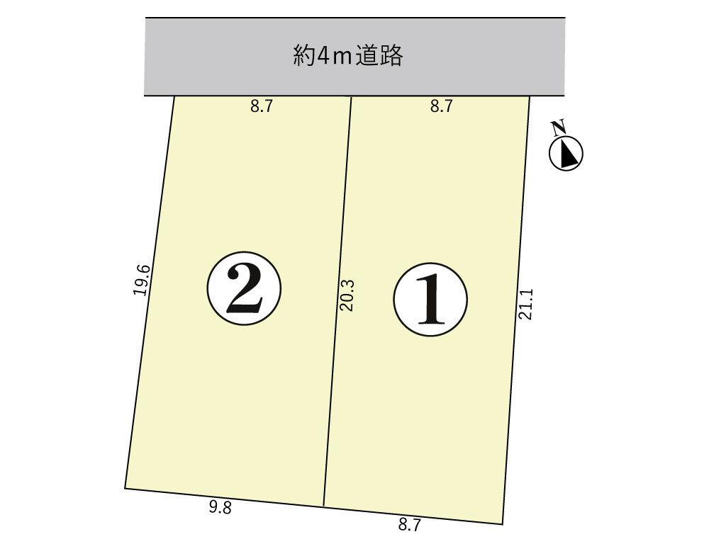 鈴鹿市稲生西2丁目《全2区画》