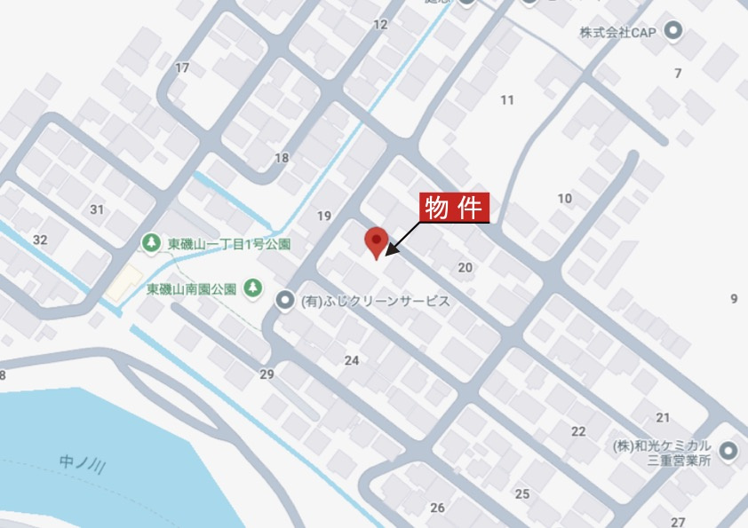 鈴鹿市東磯山1丁目の地図|詳細Map