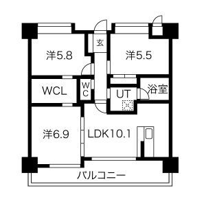 ヒルクレスト菊陽グランデの間取り