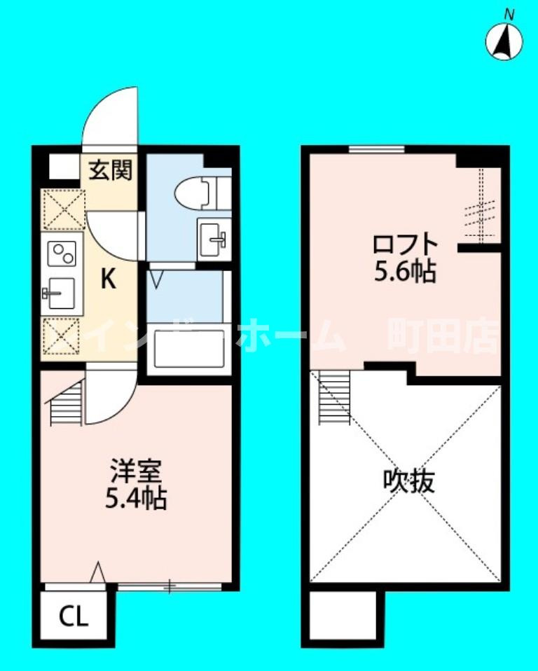 Loup de mer 相模大野※初期費用分割あと払いサービス利用可能物件の間取り