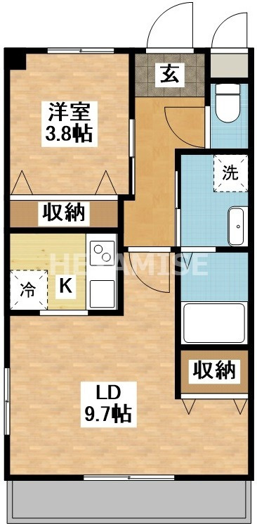 コーポNAKASHIMAの間取り