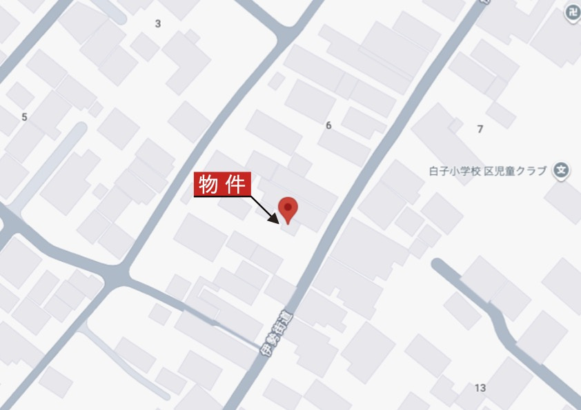 鈴鹿市白子2丁目《1号棟》の地図|詳細Map