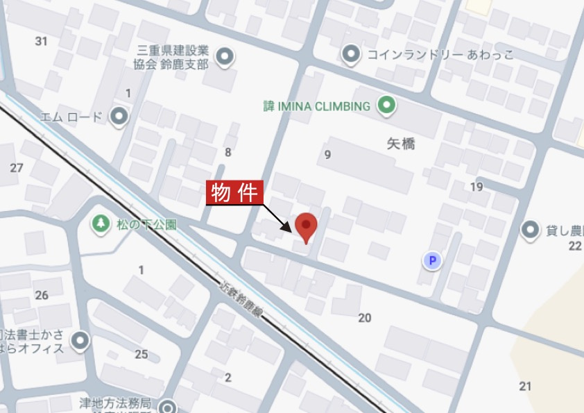 鈴鹿市矢橋2丁目《2号棟》の地図|詳細Map