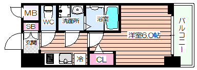 【間取り】 | エスリードレジデンス大阪本町