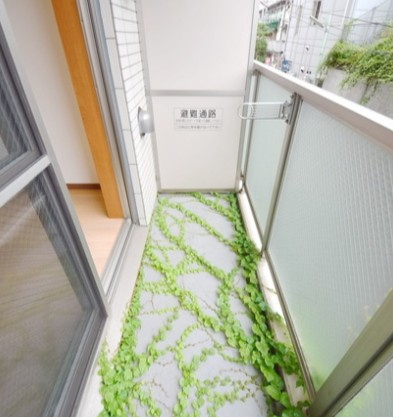 荒川区東日暮里３丁目の賃貸マンションのバルコニー|※別部屋参考写真