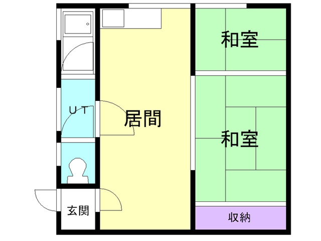 高野アパートの間取り