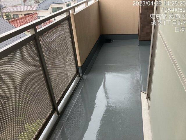 ドエル住吉のバルコニー