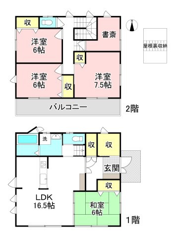 各務原市川島松倉町の間取り