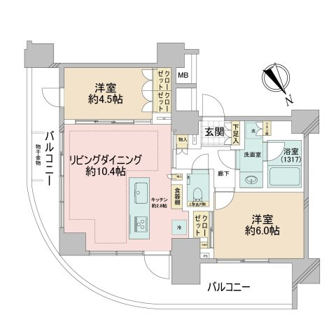 【間取り】 | シェフルール西早稲田ラヴィーナ