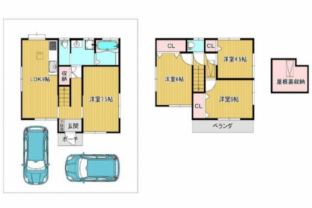【間取り】 | 板橋区赤塚４丁目　中古戸建て | 2026年4月に内外装リフォーム済み！水回りも最新設備搭載
