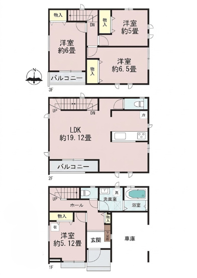 【間取り】 | ＪＲ南武線「久地」新築戸建