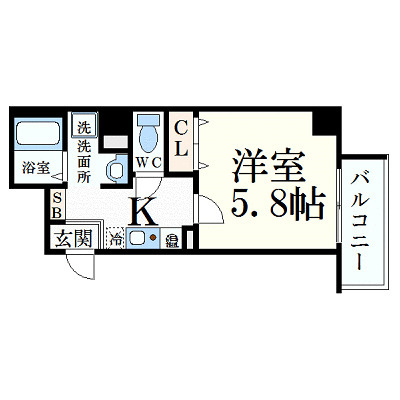 【間取り】 | みおつくし西なんば