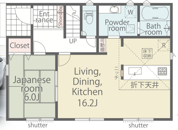 【仲介手数料無料】所沢市下富　１期　全１棟　所沢市の新築住宅なら西武ハウジングの間取り