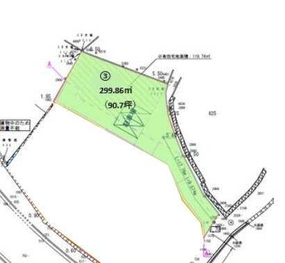 ☆【売地】うるま市高江洲－3号地の土地図