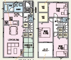 ♥♥うるま市与那城屋慶名第6-4号棟（全4棟）の間取り|4号棟
・洋風和室・WIC2ヶ所・ルーフバルコニー