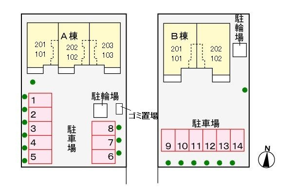 エクセレント１３－Ｂの駐車場