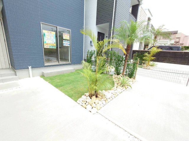 ＋＋うるま市江洲－B号棟（全１０棟）の庭|簡単な家庭菜園も楽しめるお庭です