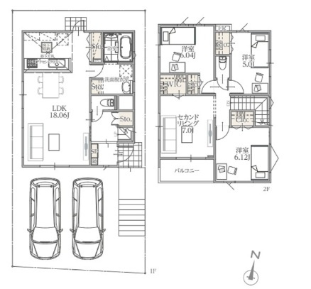 ♪♪豊見城市名嘉地2号棟（全3棟）の間取り|2号棟4680万円