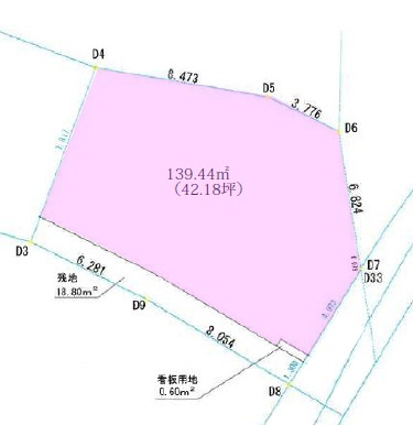 【売地】うるま市川崎－１区画の区画図