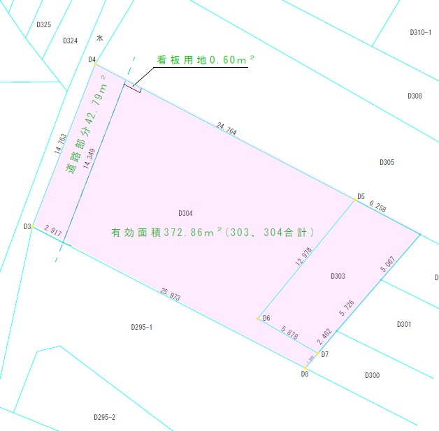 【売地】金武町屋嘉－１区画の土地図