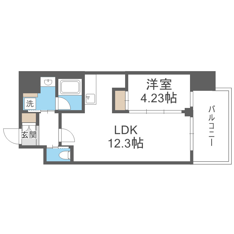 プレジオ西中島ASIANの間取り