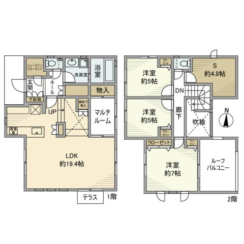 稲毛海岸戸建の間取り