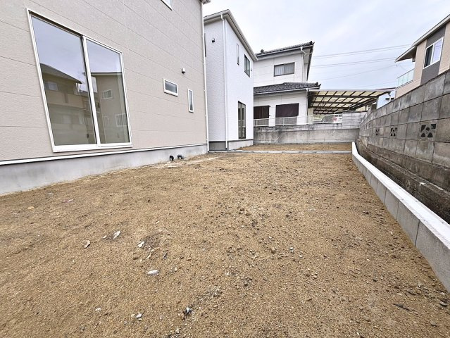 新築戸建・新築建売　桑折町東大隅第2　醸芳小・醸芳中の庭|お庭がございますので、家庭菜園や園芸などの趣味も楽しむことができます！