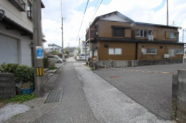 高知市百石町3丁目　新築戸建　⑪の前面道路含む現地写真|南側　公道　3.5ｍ　接面　7.8ｍ