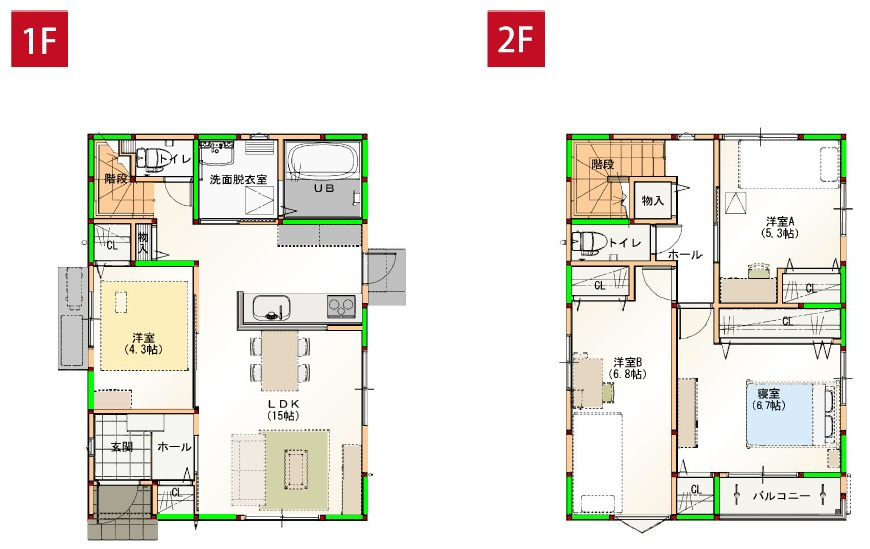 【特別価格　８月末まで】高知市百石町3丁目　新築戸建　⑪の間取り|4LDK　　建物面積　95.90㎡（約29.00坪）