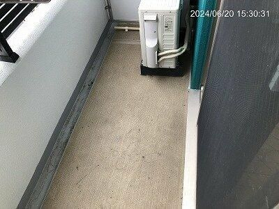 江東区新大橋３丁目の賃貸マンションのバルコニー