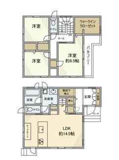【間取り】 | 東林間戸建 | 間取りです。