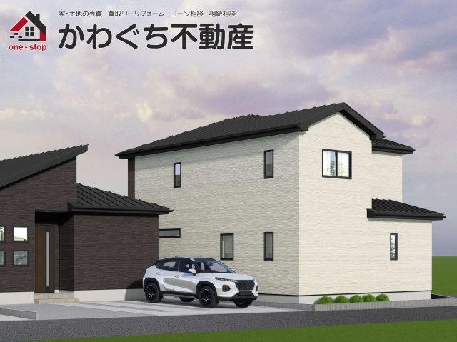 【外観パース】 | ＧＲＡＦＡＲＥ　天童市久野本　１号棟 | ★内覧予約でブランド米2kg★　
