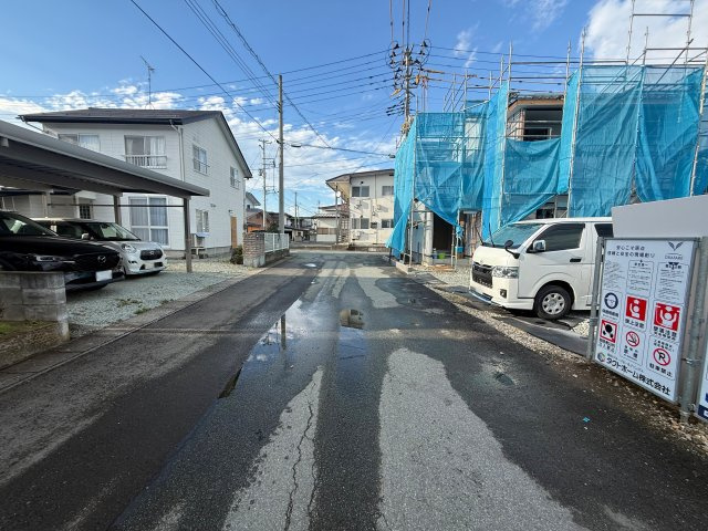 【前面道路含む現地写真】 | ＧＲＡＦＡＲＥ　天童市久野本　１号棟 | ★内覧予約でブランド米2kg★　
