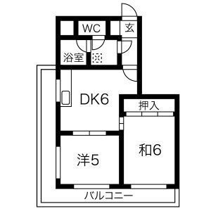 ダイアパレス天神東の間取り