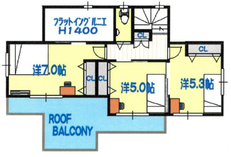 【仲介手数料無料】所沢市林３丁目全１棟　所沢市の新築住宅なら西武ハウジングの間取り