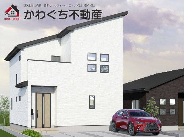 【外観パース】 | ＧＲＡＦＡＲＥ　天童市久野本　３号棟 | ★内覧予約でブランド米2kg★　