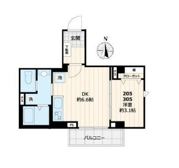 ディアコート住吉の間取り
