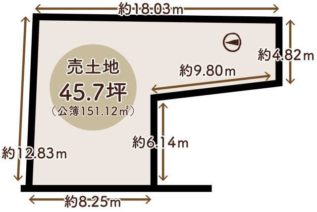 寺戸町瓜生　建築条件無土地