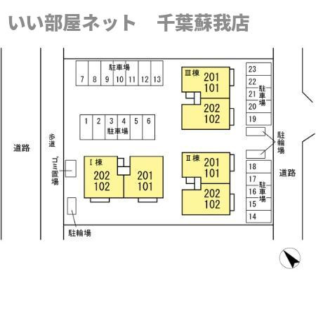 ソレアード　Ⅰの区画図