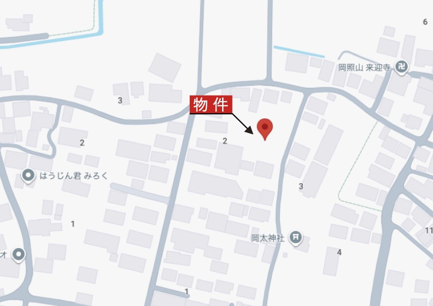鈴鹿市岡田1丁目《2号棟》の地図|詳細Map