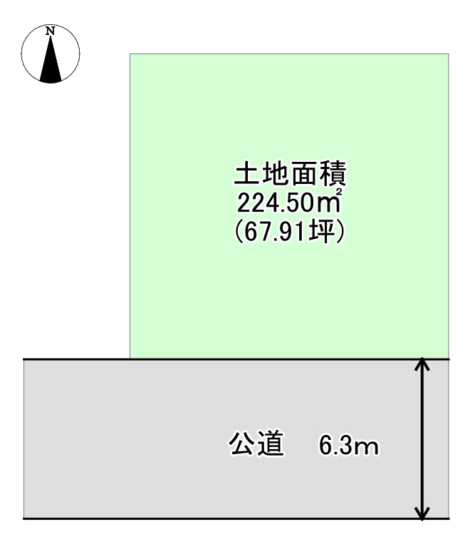 【建築条件無し】泉区桂3丁目　土地