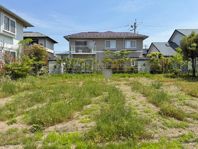 【建築条件無し】泉区桂3丁目　土地の外観