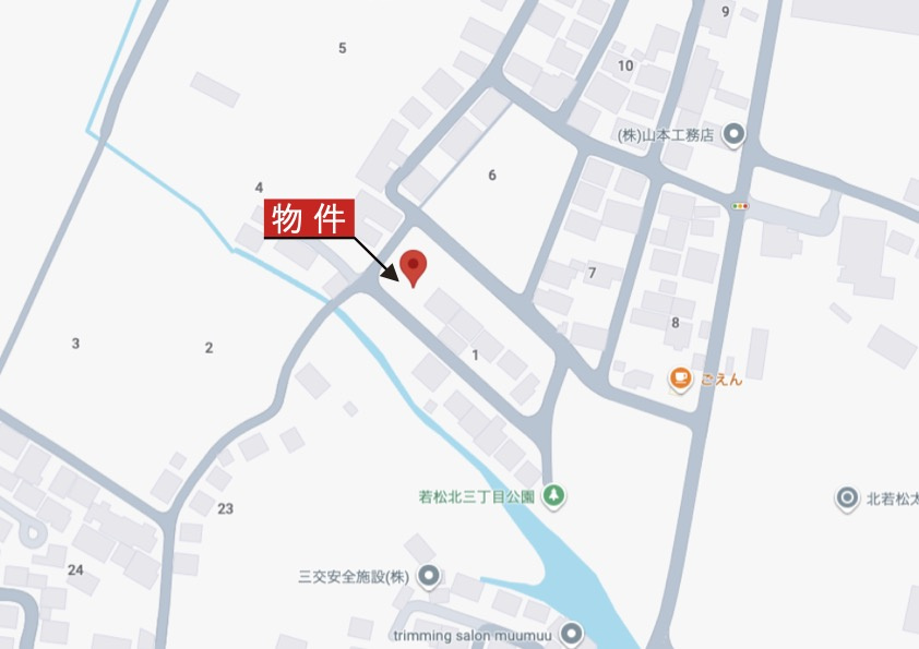 鈴鹿市若松北3丁目《1号棟》の地図|詳細Map